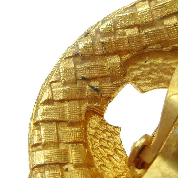 Chanel Quilted Button Earrings Gold Clip-On 29/2889 66523 - Picture 4 of 6